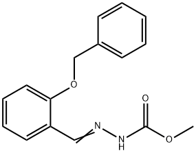 methyl 2-[2-(benzyloxy)benzylidene]hydrazinecarboxylate Struktur