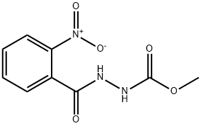 methyl 2-{2-nitrobenzoyl}hydrazinecarboxylate Struktur