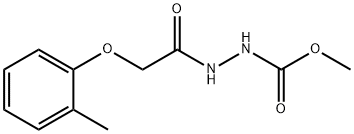 methyl 2-[(2-methylphenoxy)acetyl]hydrazinecarboxylate Struktur