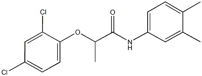 2-(2,4-dichlorophenoxy)-N-(3,4-dimethylphenyl)propanamide Struktur