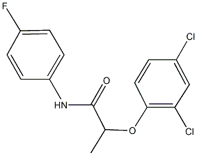 2-(2,4-dichlorophenoxy)-N-(4-fluorophenyl)propanamide Struktur