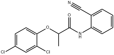 N-(2-cyanophenyl)-2-(2,4-dichlorophenoxy)propanamide Struktur