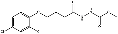 methyl 2-[4-(2,4-dichlorophenoxy)butanoyl]hydrazinecarboxylate Struktur