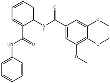 N-[2-(anilinocarbonyl)phenyl]-3,4,5-trimethoxybenzamide Struktur