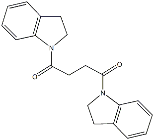 1-[4-(2,3-dihydro-1H-indol-1-yl)-4-oxobutanoyl]indoline Struktur