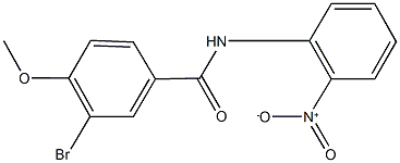 3-bromo-N-{2-nitrophenyl}-4-methoxybenzamide Struktur