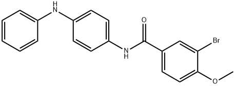 N-(4-anilinophenyl)-3-bromo-4-methoxybenzamide Struktur