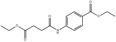 ethyl 4-[(4-ethoxy-4-oxobutanoyl)amino]benzoate Struktur