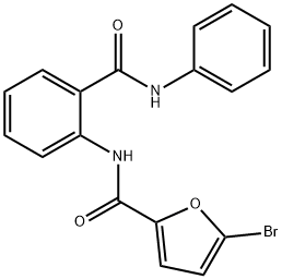 N-[2-(anilinocarbonyl)phenyl]-5-bromo-2-furamide Struktur