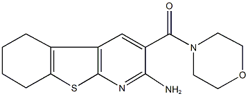 3-(4-morpholinylcarbonyl)-5,6,7,8-tetrahydro[1]benzothieno[2,3-b]pyridin-2-amine Struktur