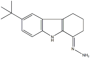 6-tert-butyl-2,3,4,9-tetrahydro-1H-carbazol-1-one hydrazone Struktur