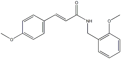 N-(2-methoxybenzyl)-3-(4-methoxyphenyl)acrylamide Struktur