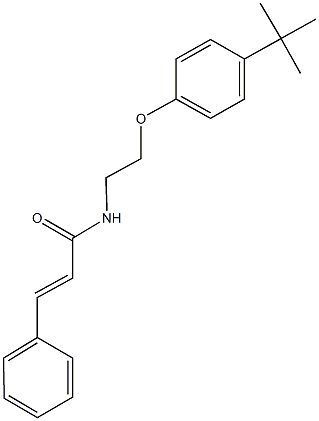 N-[2-(4-tert-butylphenoxy)ethyl]-3-phenylacrylamide Struktur