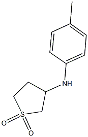 N-(4-methylphenyl)tetrahydro-3-thiophenamine 1,1-dioxide Struktur