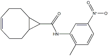 N-{5-nitro-2-methylphenyl}bicyclo[6.1.0]non-4-ene-9-carboxamide Struktur