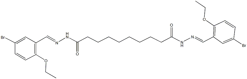 N'~1~,N'~10~-bis(5-bromo-2-ethoxybenzylidene)decanedihydrazide Struktur