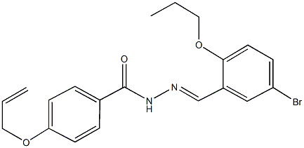 4-(allyloxy)-N'-(5-bromo-2-propoxybenzylidene)benzohydrazide Struktur