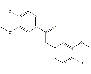 1-(3,4-dimethoxy-2-methylphenyl)-2-(3,4-dimethoxyphenyl)ethanone Struktur