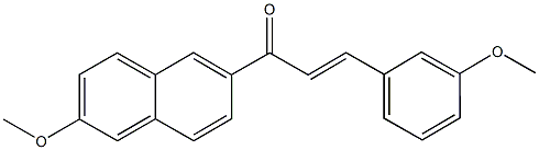 1-(6-methoxy-2-naphthyl)-3-(3-methoxyphenyl)-2-propen-1-one Struktur