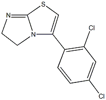 3-(2,4-dichlorophenyl)-5,6-dihydroimidazo[2,1-b][1,3]thiazole Struktur