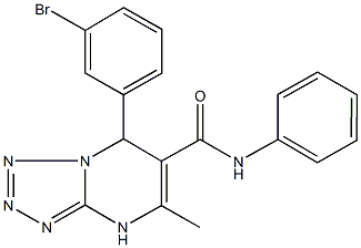 7-(3-bromophenyl)-5-methyl-N-phenyl-4,7-dihydrotetraazolo[1,5-a]pyrimidine-6-carboxamide Struktur