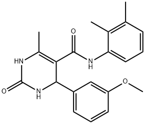 N-(2,3-dimethylphenyl)-4-(3-methoxyphenyl)-6-methyl-2-oxo-1,2,3,4-tetrahydropyrimidine-5-carboxamide Struktur