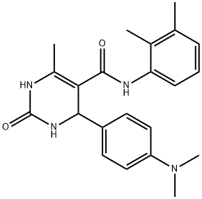 4-[4-(dimethylamino)phenyl]-N-(2,3-dimethylphenyl)-6-methyl-2-oxo-1,2,3,4-tetrahydropyrimidine-5-carboxamide Struktur