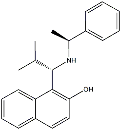 1-{2-methyl-1-[(1-phenylethyl)amino]propyl}-2-naphthol Struktur