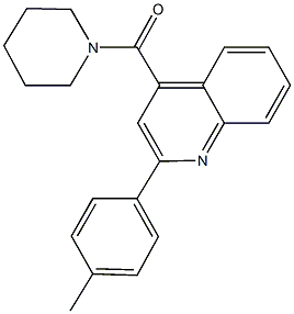 2-(4-methylphenyl)-4-(1-piperidinylcarbonyl)quinoline Struktur