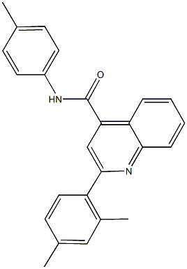 2-(2,4-dimethylphenyl)-N-(4-methylphenyl)-4-quinolinecarboxamide Struktur