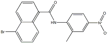 5-bromo-N-{4-nitro-2-methylphenyl}-1-naphthamide Struktur