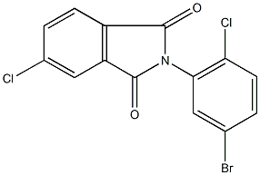 2-(5-bromo-2-chlorophenyl)-5-chloro-1H-isoindole-1,3(2H)-dione Struktur