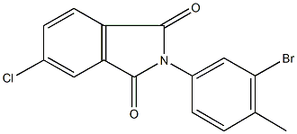 2-(3-bromo-4-methylphenyl)-5-chloro-1H-isoindole-1,3(2H)-dione Struktur