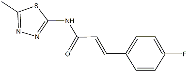 3-(4-fluorophenyl)-N-(5-methyl-1,3,4-thiadiazol-2-yl)acrylamide Struktur