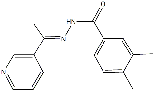 3,4-dimethyl-N'-[1-(3-pyridinyl)ethylidene]benzohydrazide Struktur