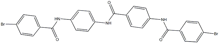 4-[(4-bromobenzoyl)amino]-N-{4-[(4-bromobenzoyl)amino]phenyl}benzamide Struktur