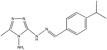 4-isopropylbenzaldehyde (4-amino-5-methyl-4H-1,2,4-triazol-3-yl)hydrazone Struktur