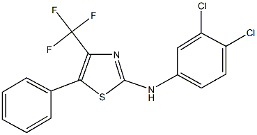 N-(3,4-dichlorophenyl)-N-[5-phenyl-4-(trifluoromethyl)-1,3-thiazol-2-yl]amine Struktur