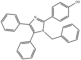 4-(1-benzyl-4,5-diphenyl-1H-imidazol-2-yl)phenol Struktur