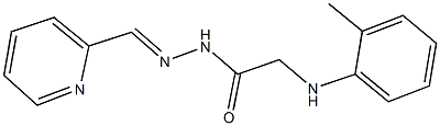 N'-(2-pyridinylmethylene)-2-(2-toluidino)acetohydrazide Struktur