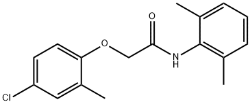 2-(4-chloro-2-methylphenoxy)-N-(2,6-dimethylphenyl)acetamide Struktur