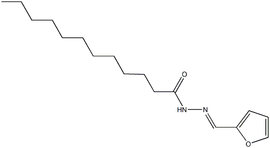 N'-(2-furylmethylene)dodecanohydrazide Struktur