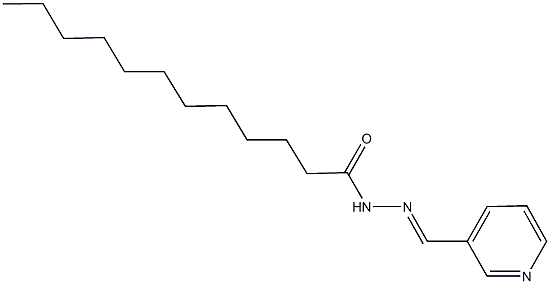 N'-(3-pyridinylmethylene)dodecanohydrazide Struktur