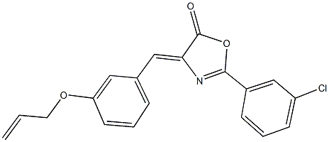 4-[3-(allyloxy)benzylidene]-2-(3-chlorophenyl)-1,3-oxazol-5(4H)-one Struktur