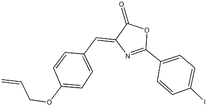 4-[4-(allyloxy)benzylidene]-2-(4-iodophenyl)-1,3-oxazol-5(4H)-one Struktur