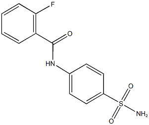 N-[4-(aminosulfonyl)phenyl]-2-fluorobenzamide Struktur