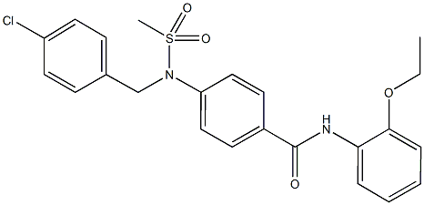 4-[(4-chlorobenzyl)(methylsulfonyl)amino]-N-(2-ethoxyphenyl)benzamide Struktur