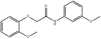 2-(2-methoxyphenoxy)-N-(3-methoxyphenyl)acetamide Struktur