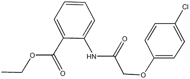 ethyl2-{[(4-chlorophenoxy)acetyl]amino}benzoate Struktur