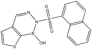 2-(1-naphthylsulfonyl)thieno[2,3-d][1,2,3]diazaborinin-1(2H)-ol Struktur